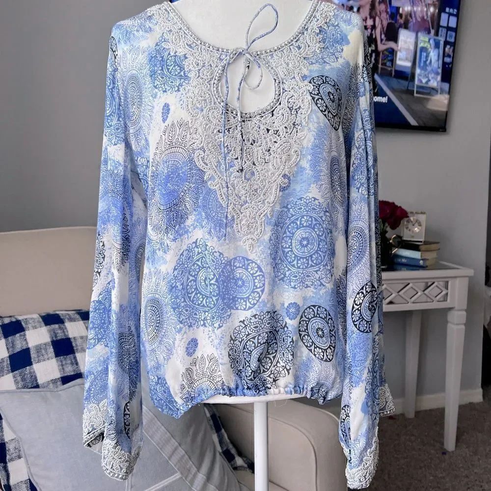 TAJ from Sabrina Crippa silk top